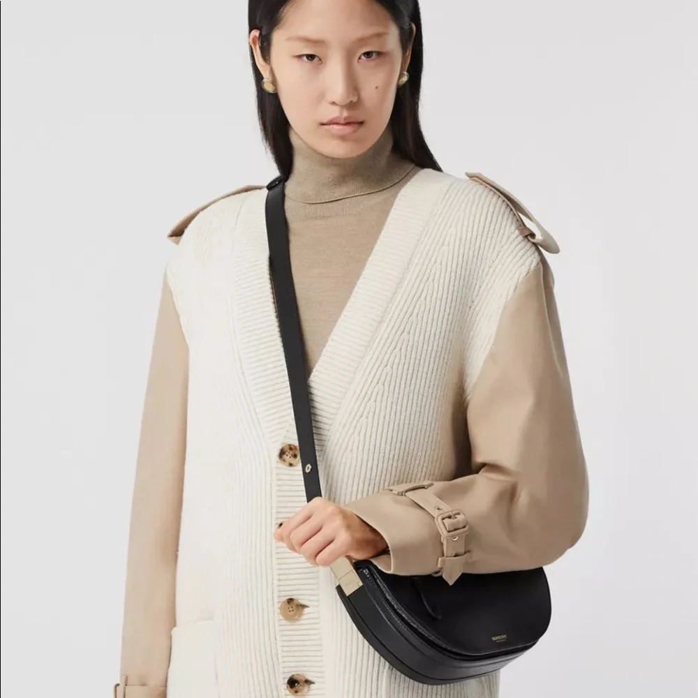 Authentic Burberry Small Leather Olympia Bag - Picture 15 of 16